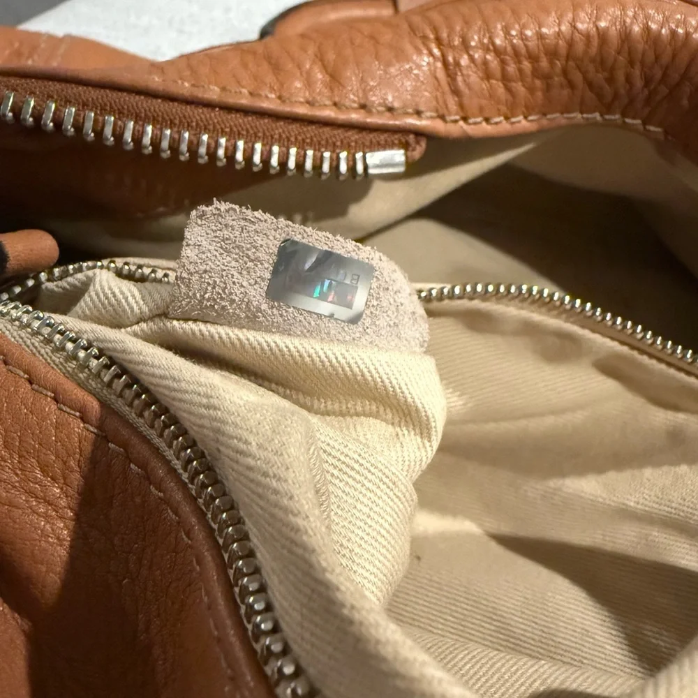 Chloe Tan Satchel Bag with Gold Accents - Picture 14 of 15